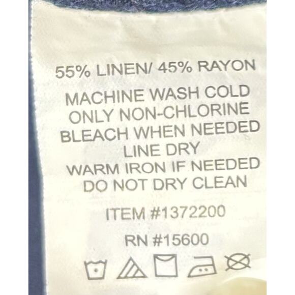 Lot Of 2 Briggs Size XXL Pull on Pants Stretch Waist Straight Casual Linen Blend - Picture 5 of 12